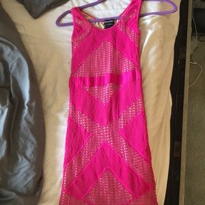 Bebe dress pink petite